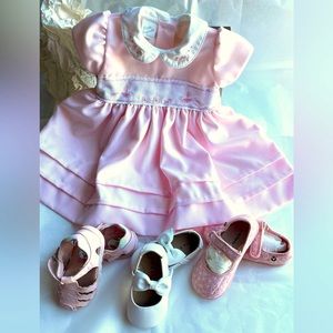New collection is cute party dress for girls with a shoe with free two shoes😍